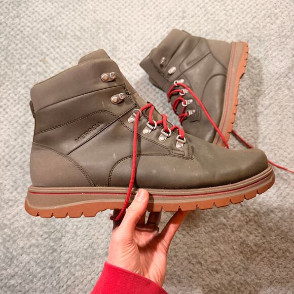 MERRELL Bounder Tall Dusty Olive Trail Laceup Hiking Boots J310953C Mens 15 main image 8